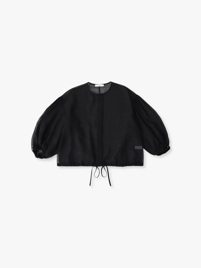 ソフトオーガンジー ブラウス 詳細画像 black 1