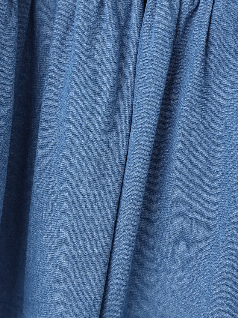ティアード デニム ブラウス 詳細画像 blue 3