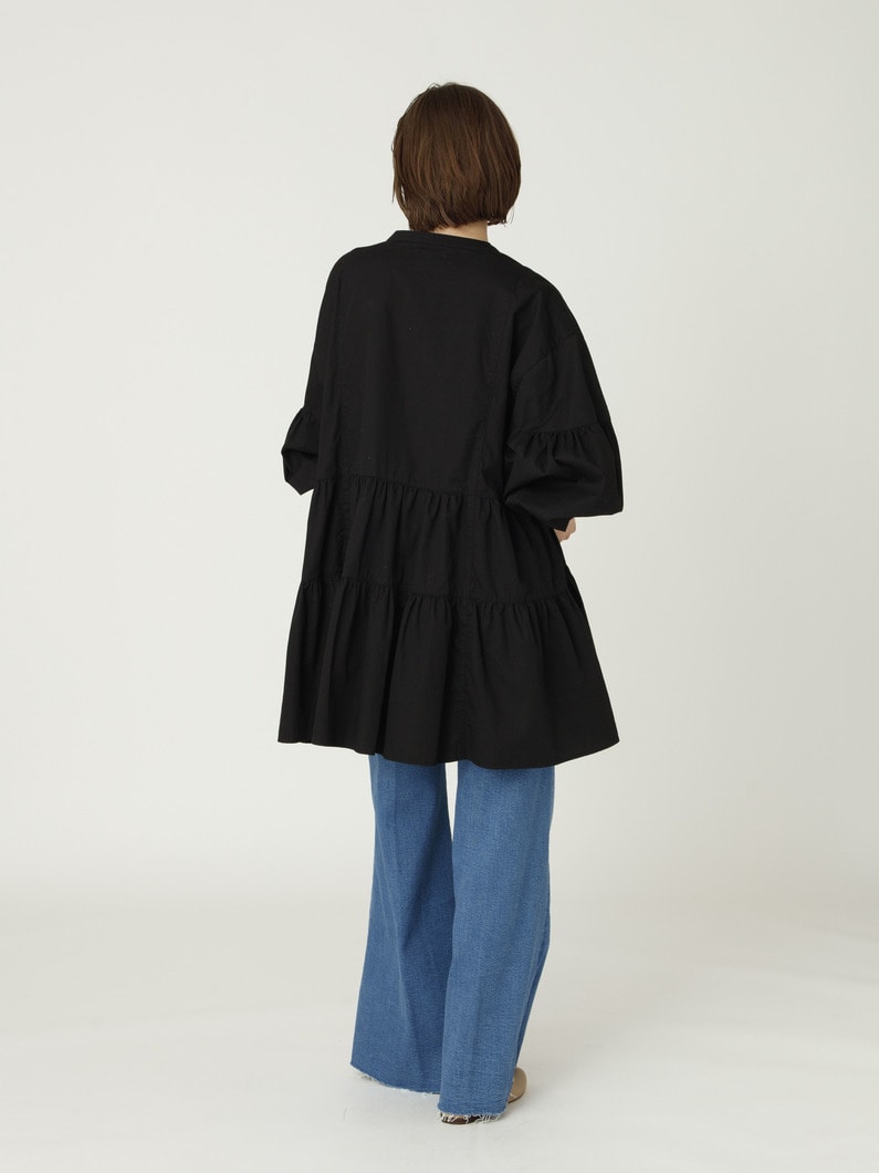 ティアード デニム ブラウス 詳細画像 black 3