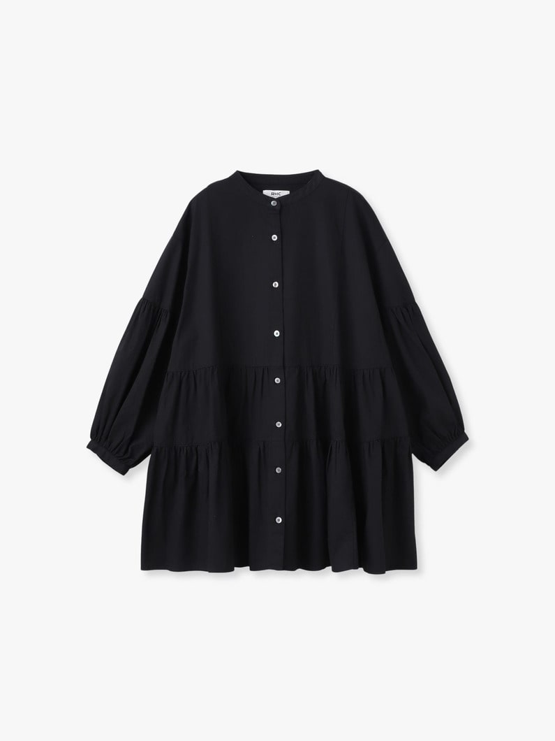 ティアード デニム ブラウス 詳細画像 black 4