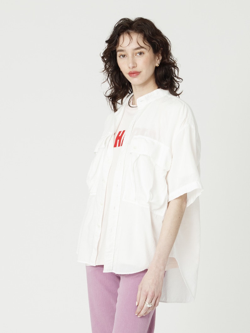 ダブルポケット シャツ 詳細画像 white 2