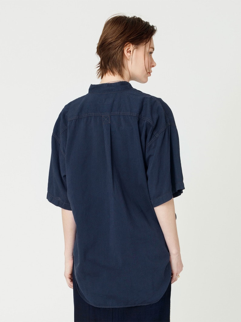 ダブルポケット シャツ 詳細画像 navy 3