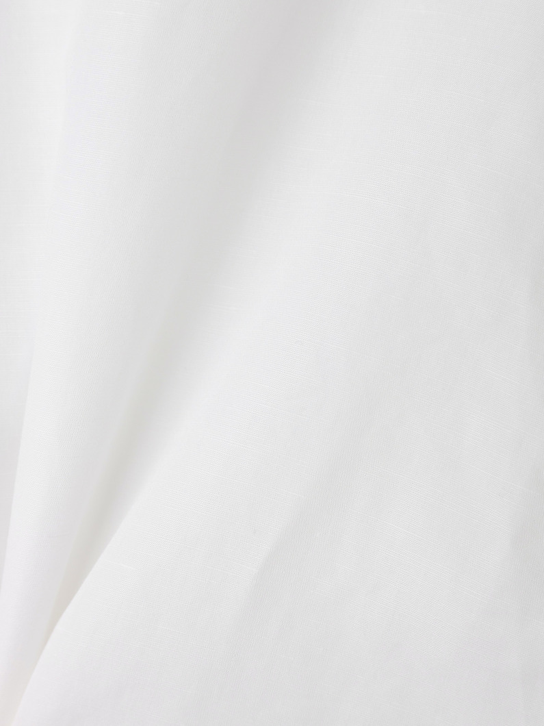 リネンコットン タイプライター ブラウス 詳細画像 white 4