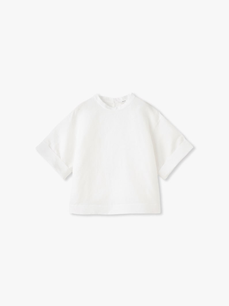 リネンコットン タイプライター ブラウス 詳細画像 white 4
