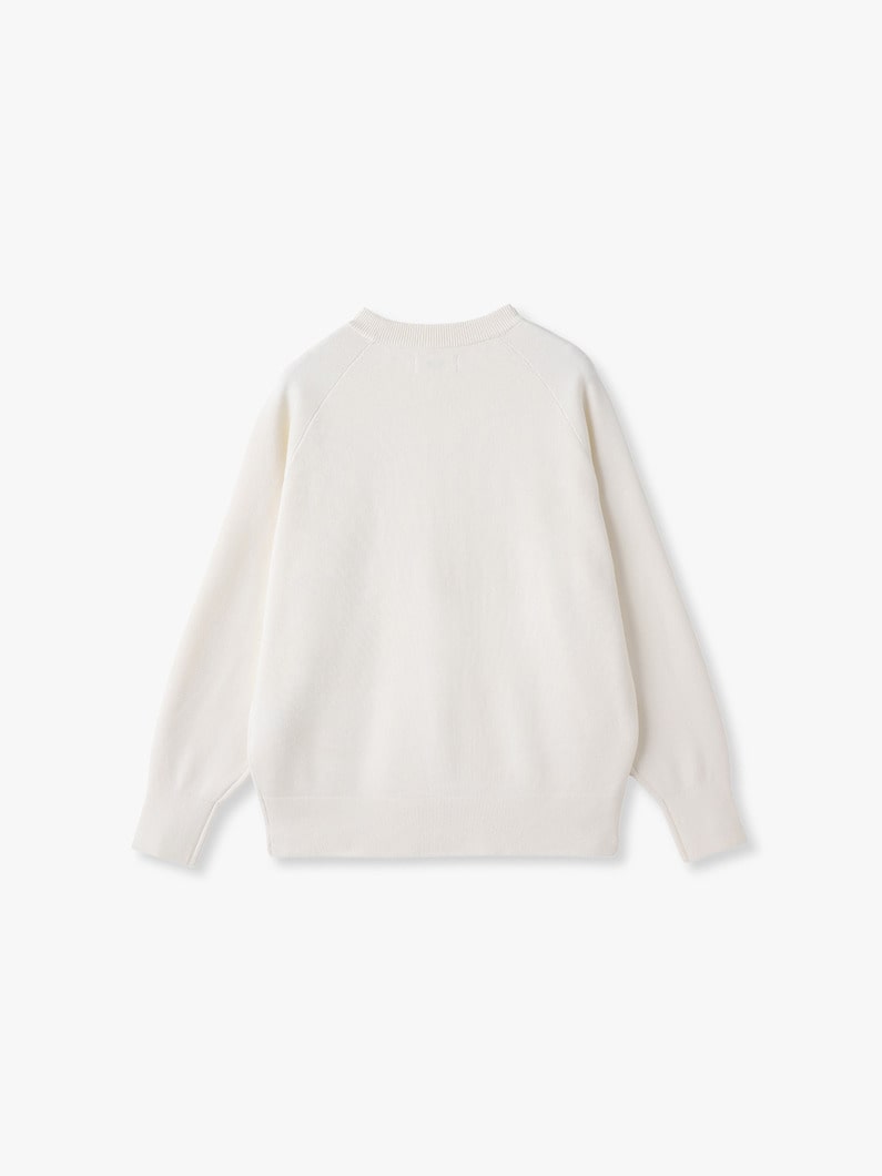 スヴィンコットン スムース ニット プルオーバー 詳細画像 ivory 1