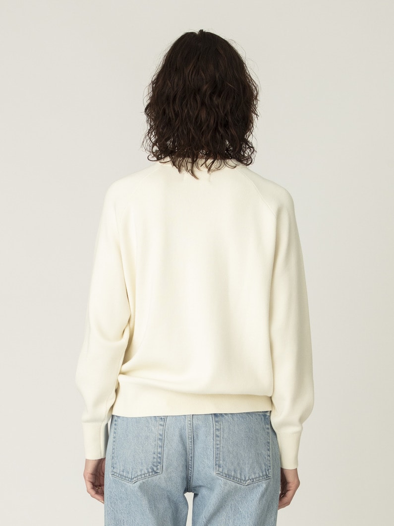 スヴィンコットン スムース ニット プルオーバー 詳細画像 ivory 3