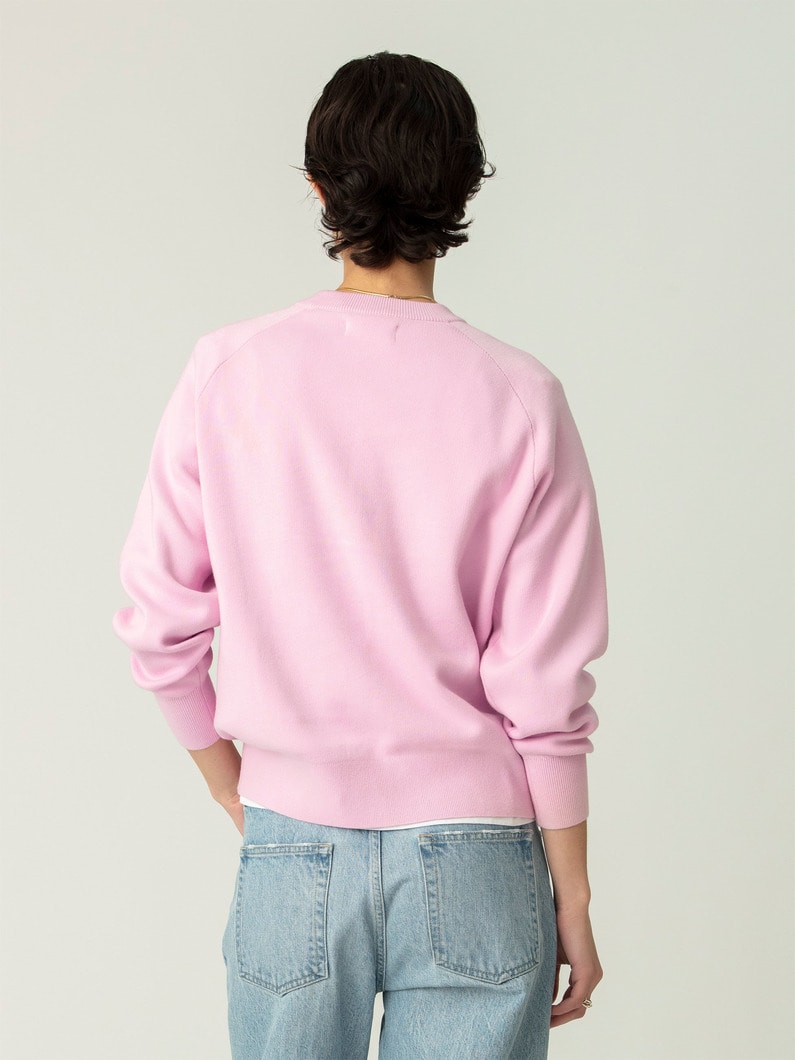 スヴィンコットン スムース ニット プルオーバー 詳細画像 pink 3