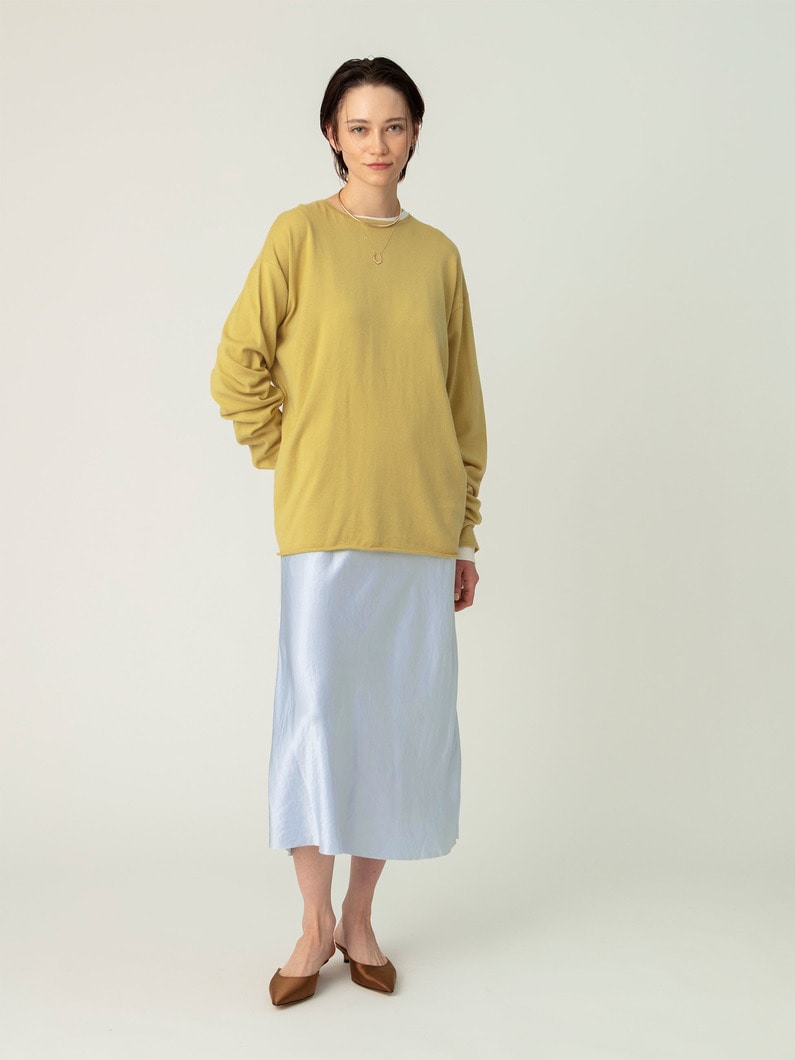 アリーズ コットンカシミア プルオーバー 詳細画像 yellow 3