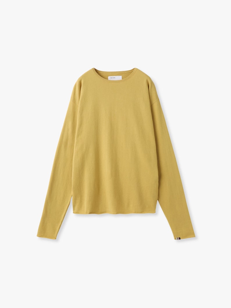 アリーズ コットンカシミア プルオーバー 詳細画像 yellow 4
