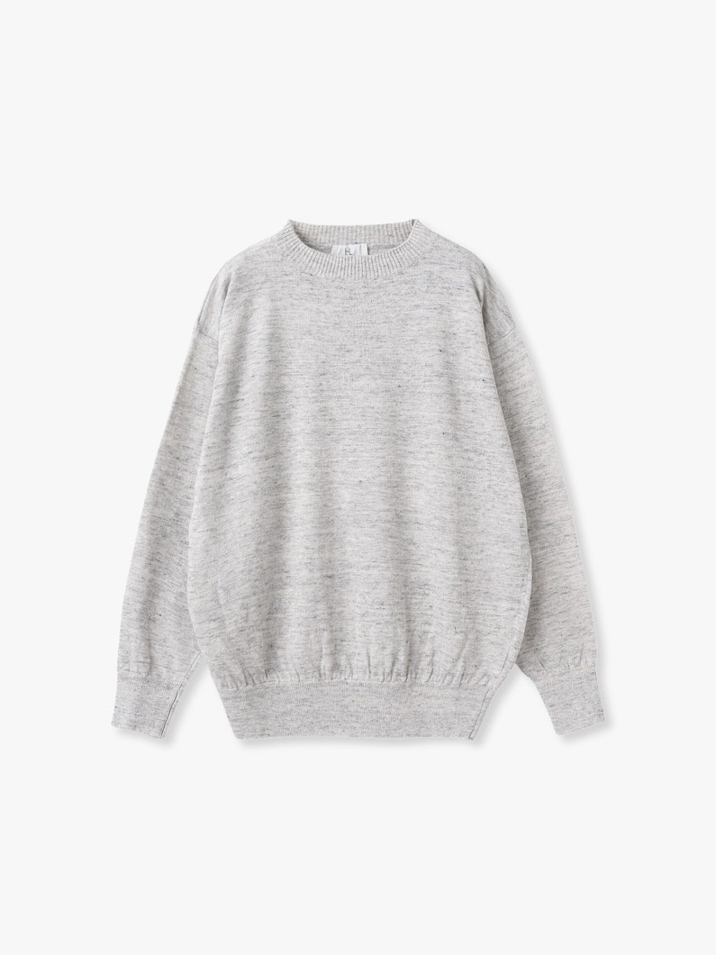 リネン スウェット トップ 詳細画像 gray