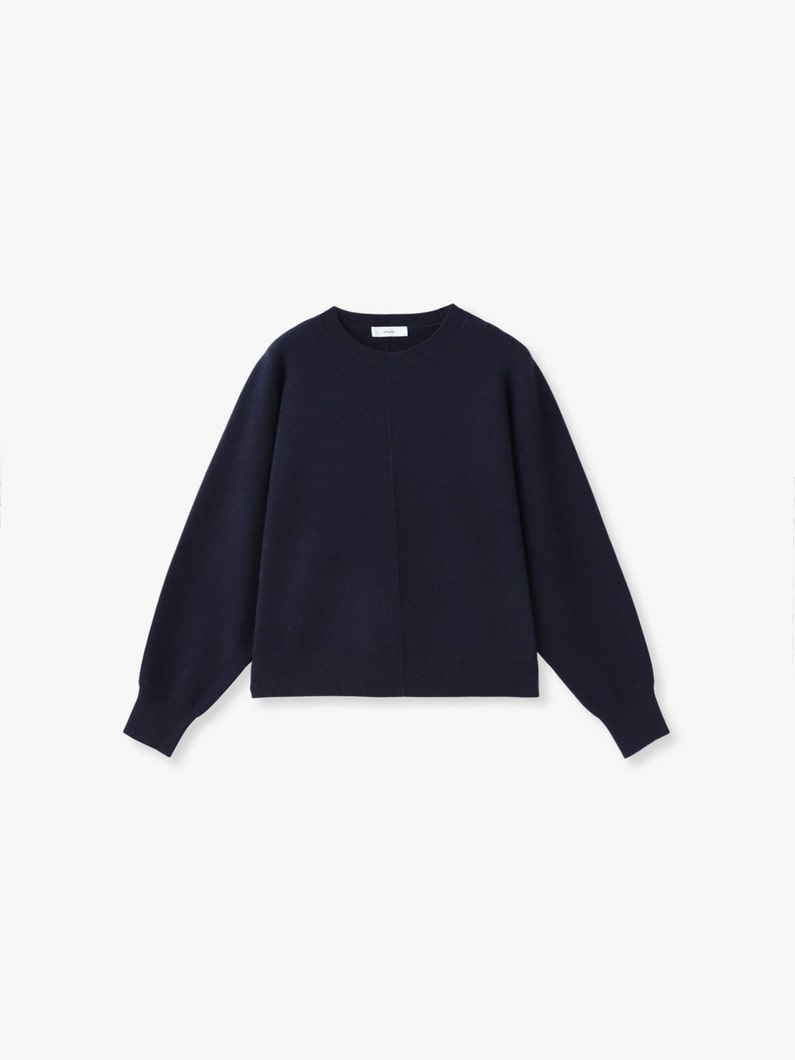 ハイゲージカシミア クルーネック ニットプルオーバー 詳細画像 navy 2