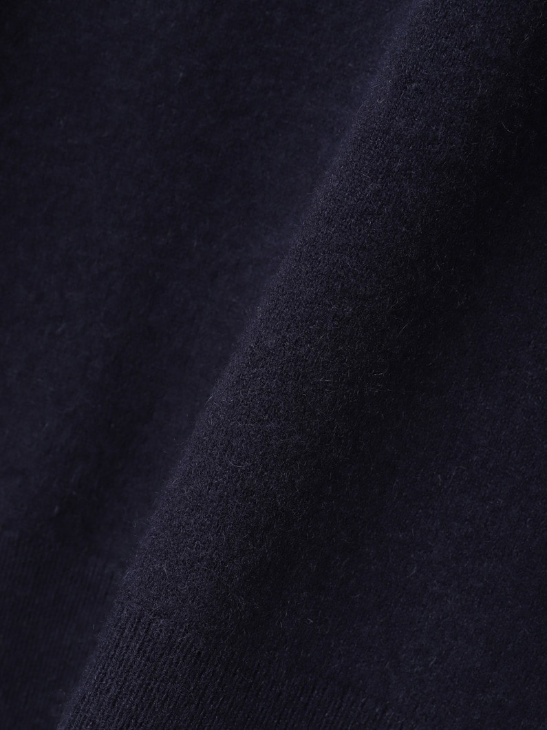 ハイゲージカシミア ポロ ニットプルオーバー 詳細画像 navy 3