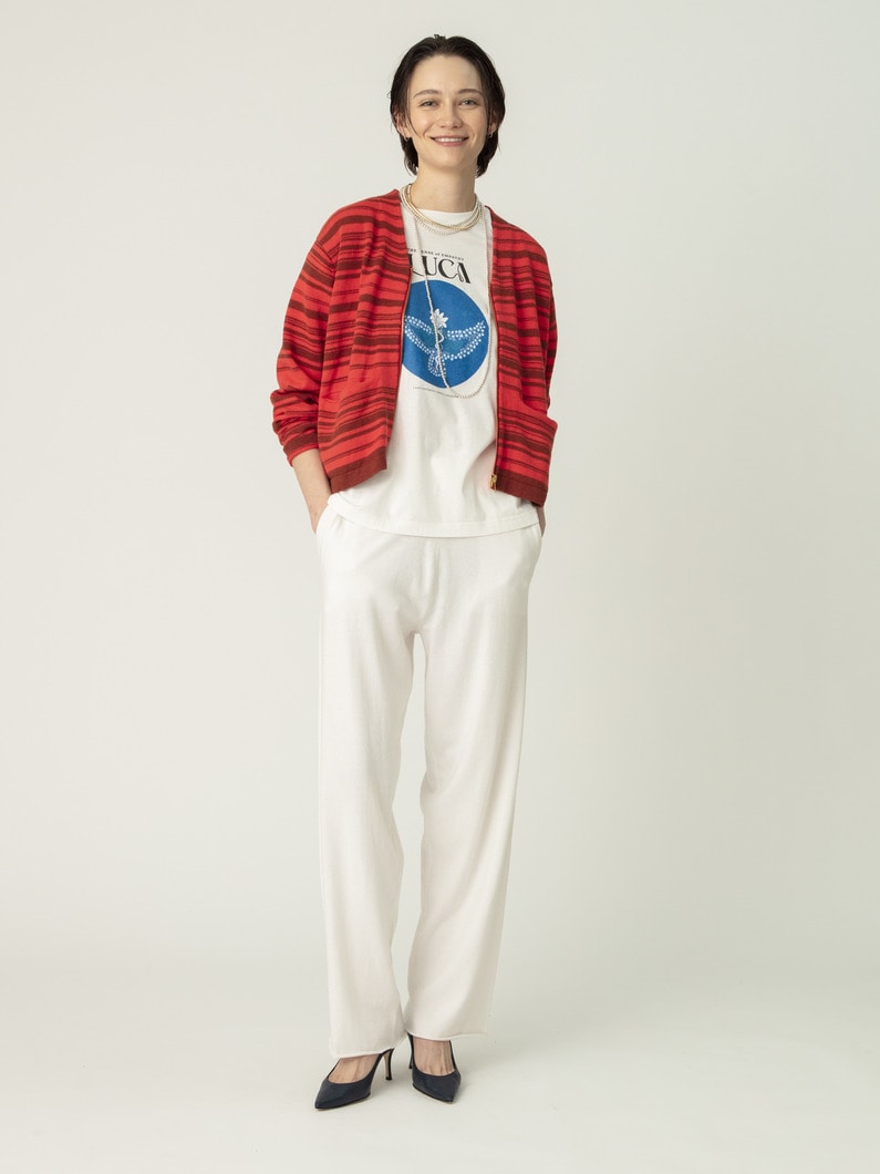 ネイティブストライプ ジップカーディガン 詳細画像 red 3