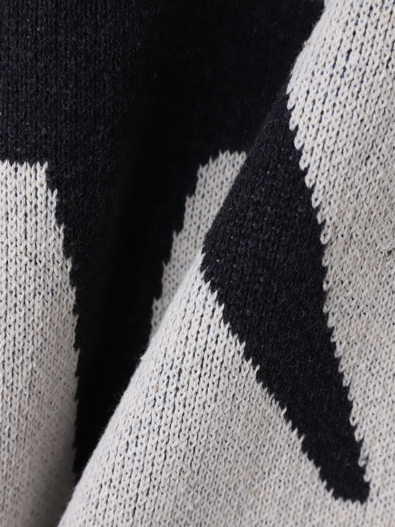 ジャガード ニット カーディガン 詳細画像 ivory 4