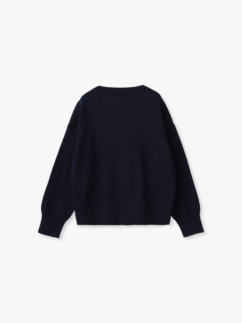 コージー Ｖネック ニットプルオーバー 詳細画像 ivory 1