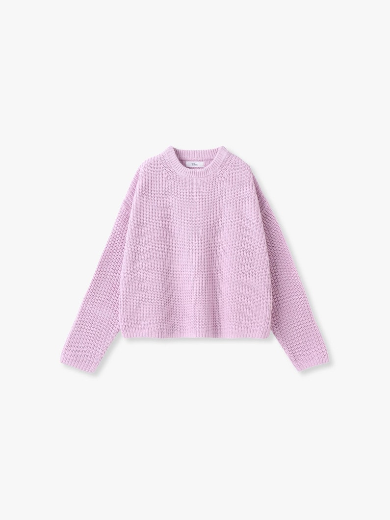 シルク ギマ ニット プルオーバー 詳細画像 pink 3