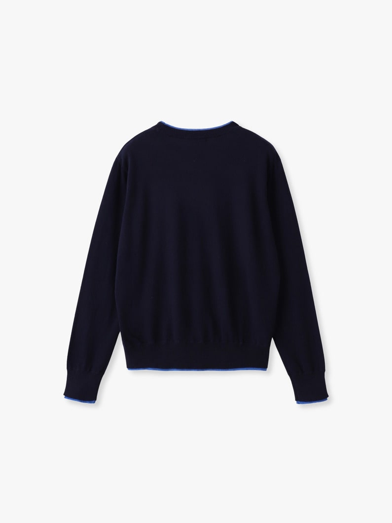 カムデン コットン カシミア ニット プルオーバー 詳細画像 navy 1