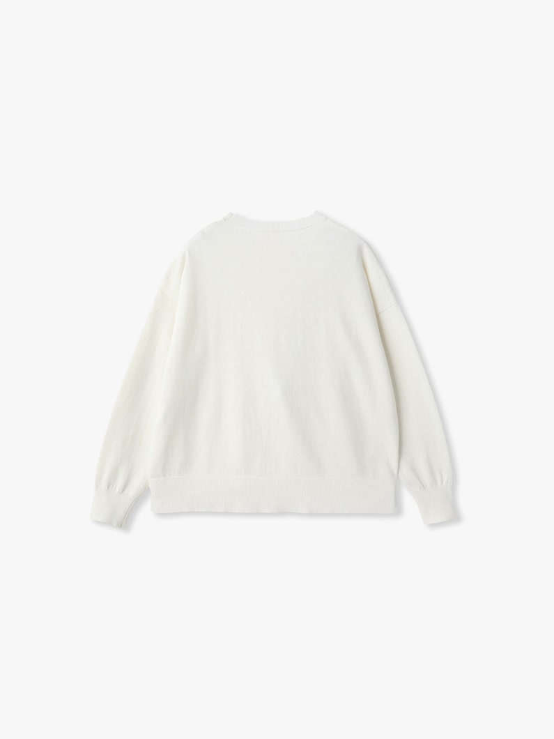 エル コットン カシミア ニット プルオーバー 詳細画像 blue 1