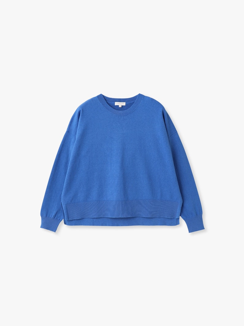 エル コットン カシミア ニット プルオーバー 詳細画像 blue 1