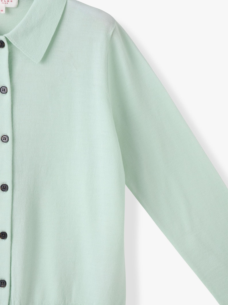 ジュリエット スーパーファイン メリノウール カーディガン 詳細画像 mint 2