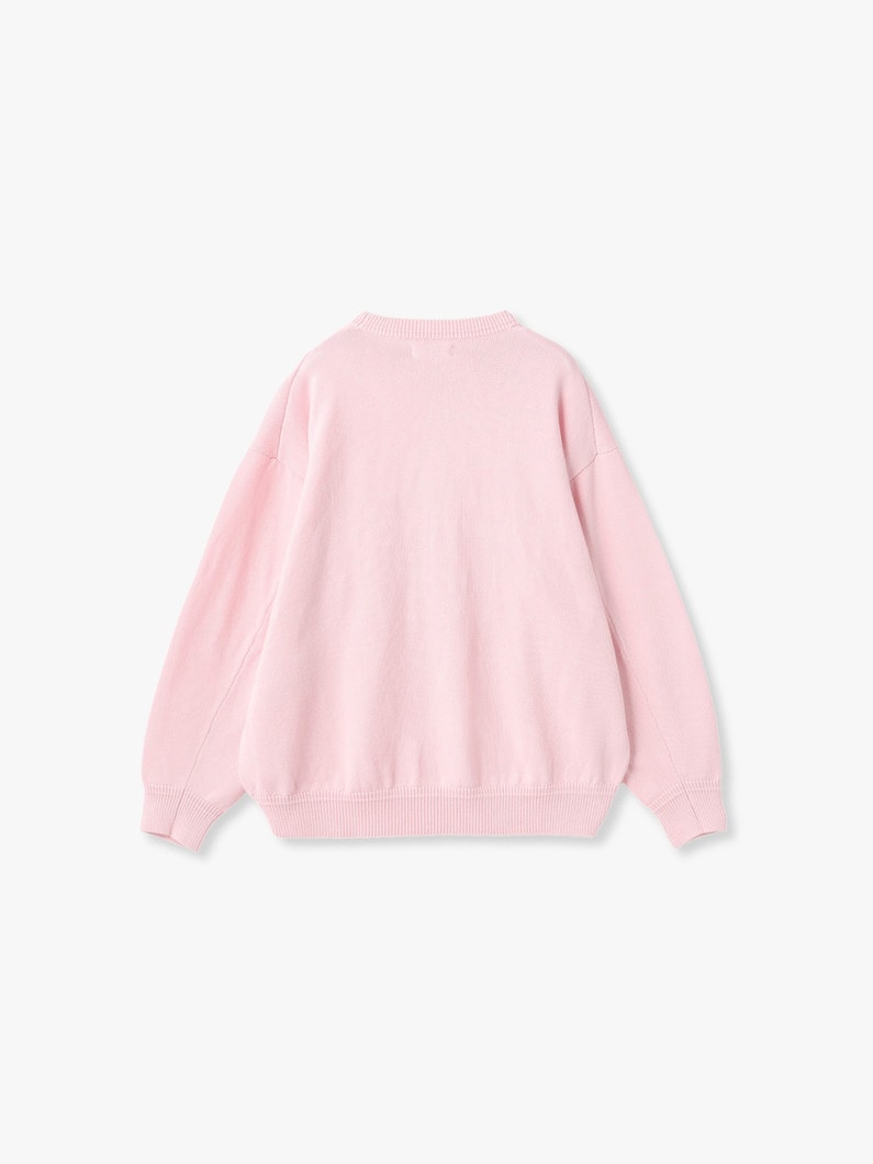 コットン コージー ニット プルオーバー 詳細画像 pink 1