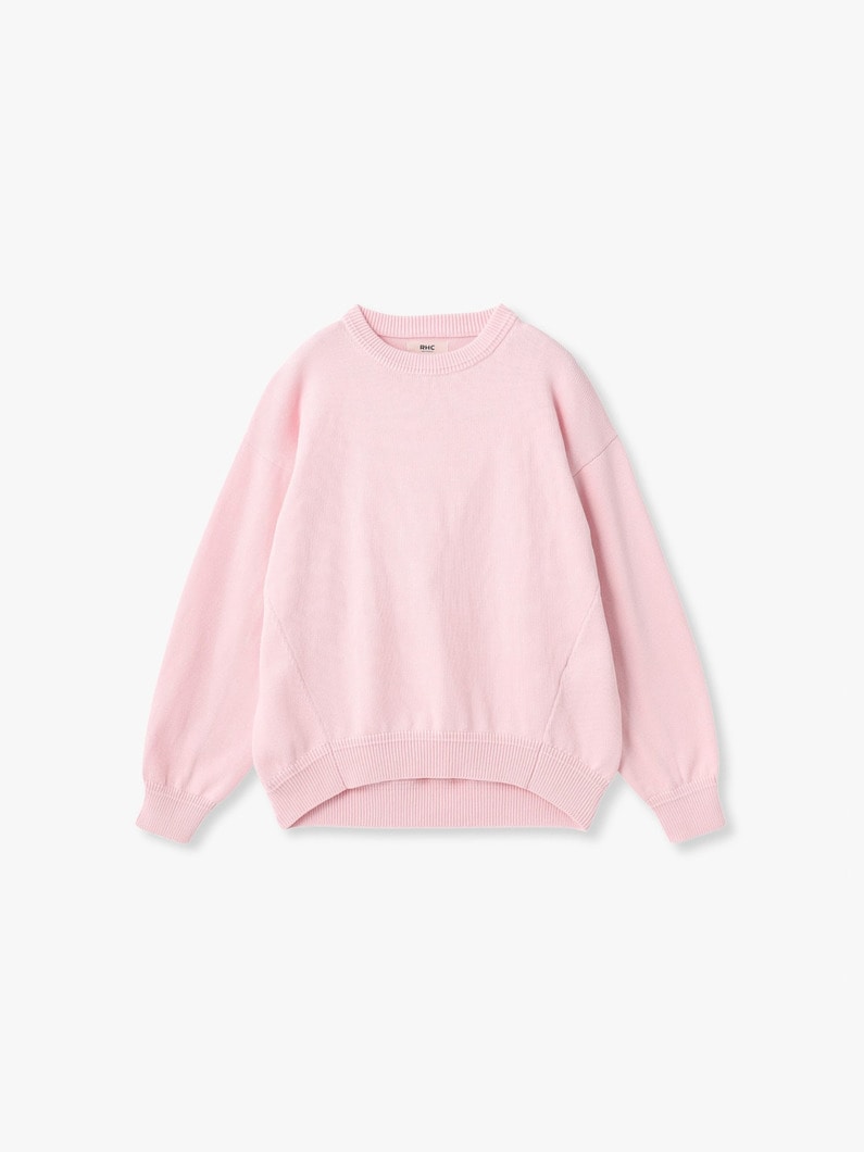 コットン コージー ニット プルオーバー 詳細画像 pink 5