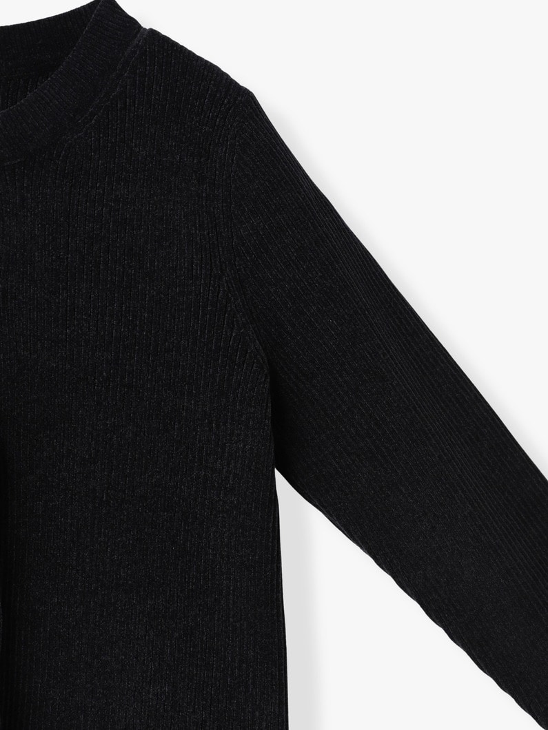 モールヤーン リブ ニット カーディガン 詳細画像 light blue 2