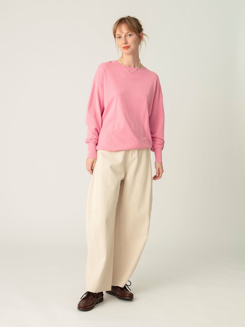 コットンニット プルオーバー 詳細画像 pink 4