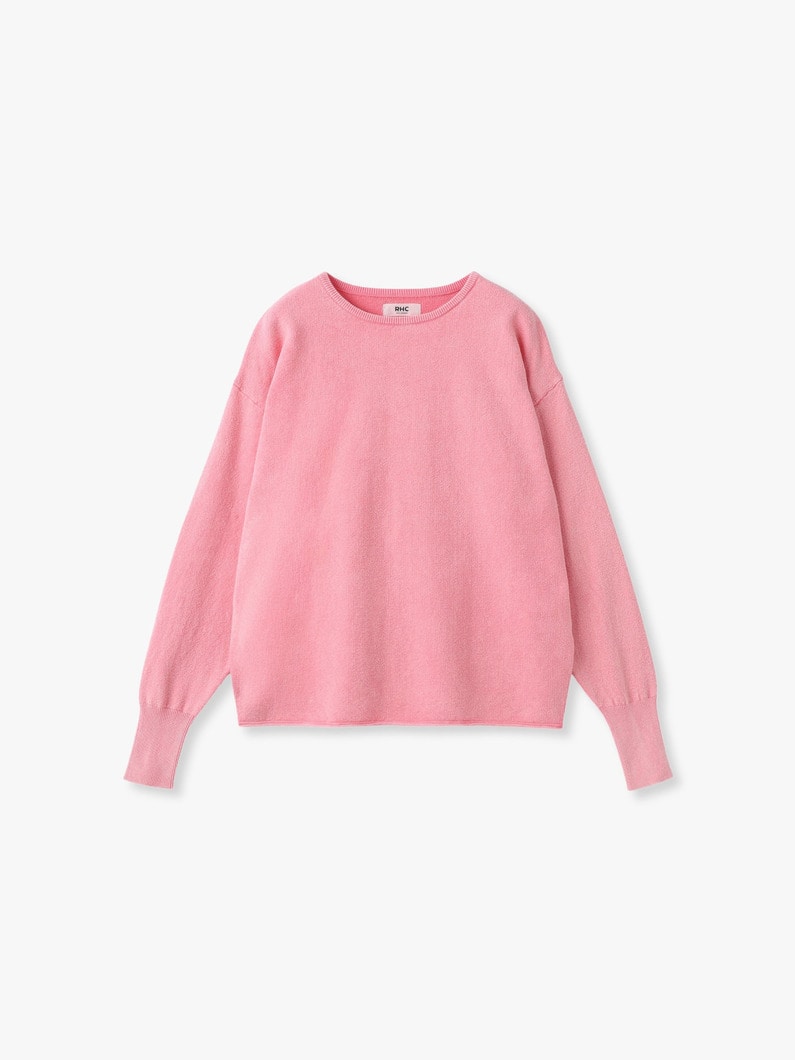 コットンニット プルオーバー 詳細画像 pink 5