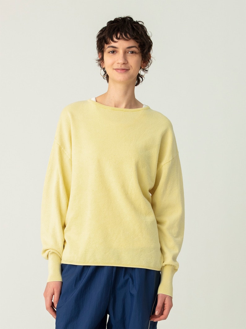 コットンニット プルオーバー 詳細画像 yellow