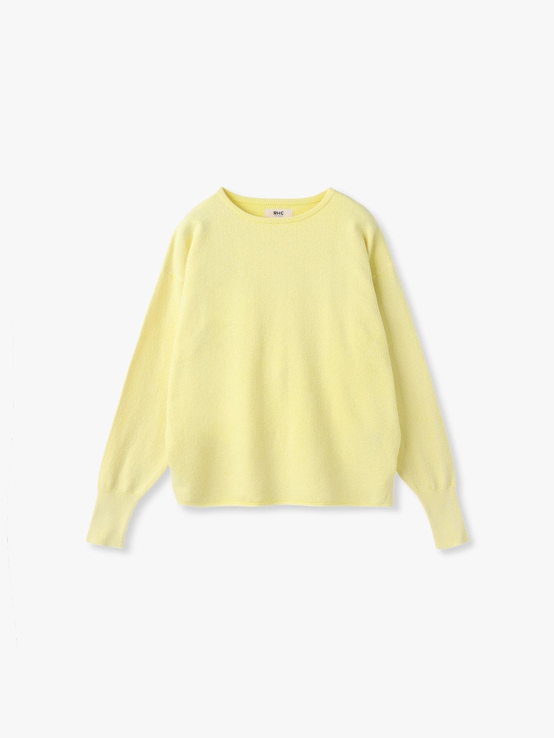 コットンニット プルオーバー 詳細画像 yellow 3