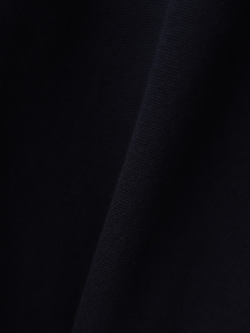 Vネック ニット プルオーバー（ホワイト/ネイビー） 詳細画像 navy 3