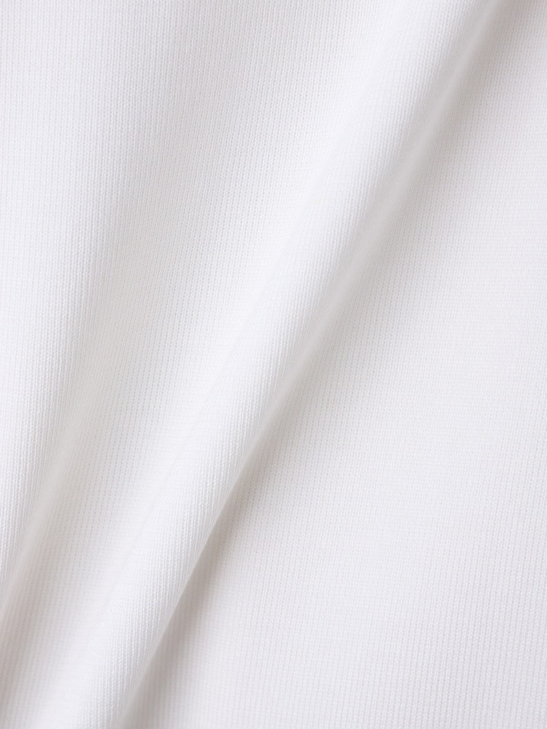 シルク コットン ハイゲージ ニット カーディガン（ホワイト/ネイビー） 詳細画像 white 3