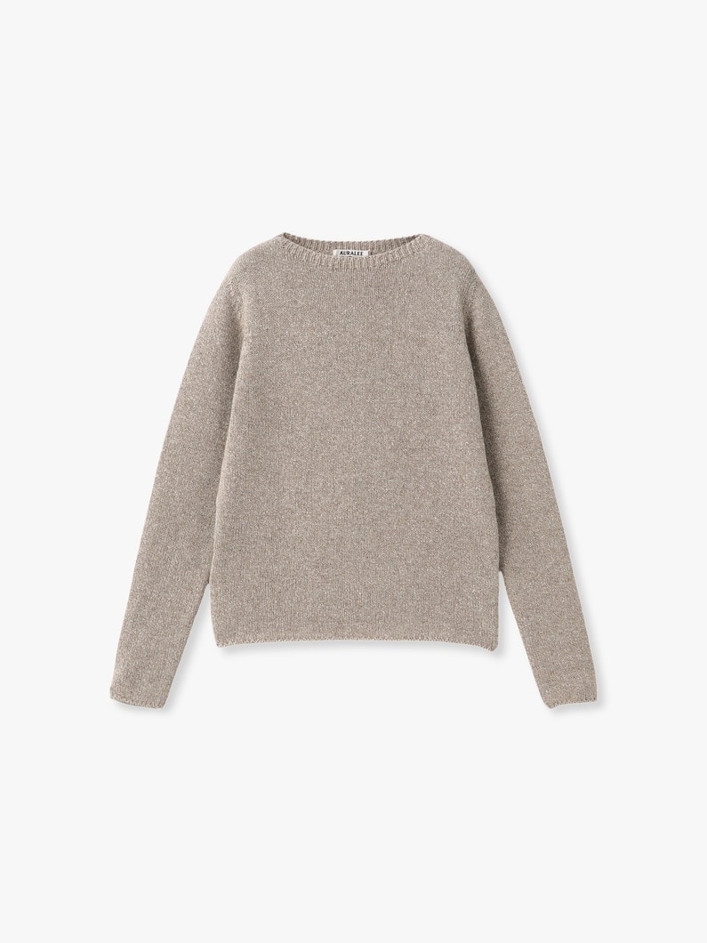カシミア シルク メランジ ニット トップ 詳細画像 beige 1