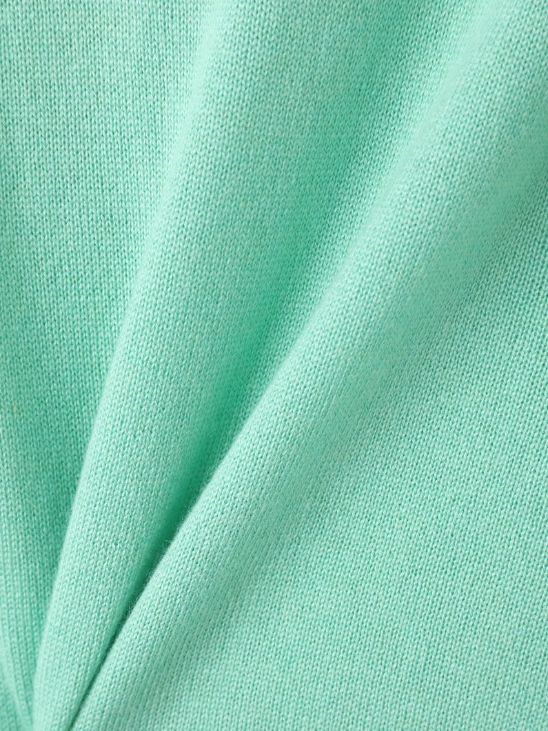スーパーファイン カシミア シルク ニット スキッパー ポロトップ 詳細画像 green 3