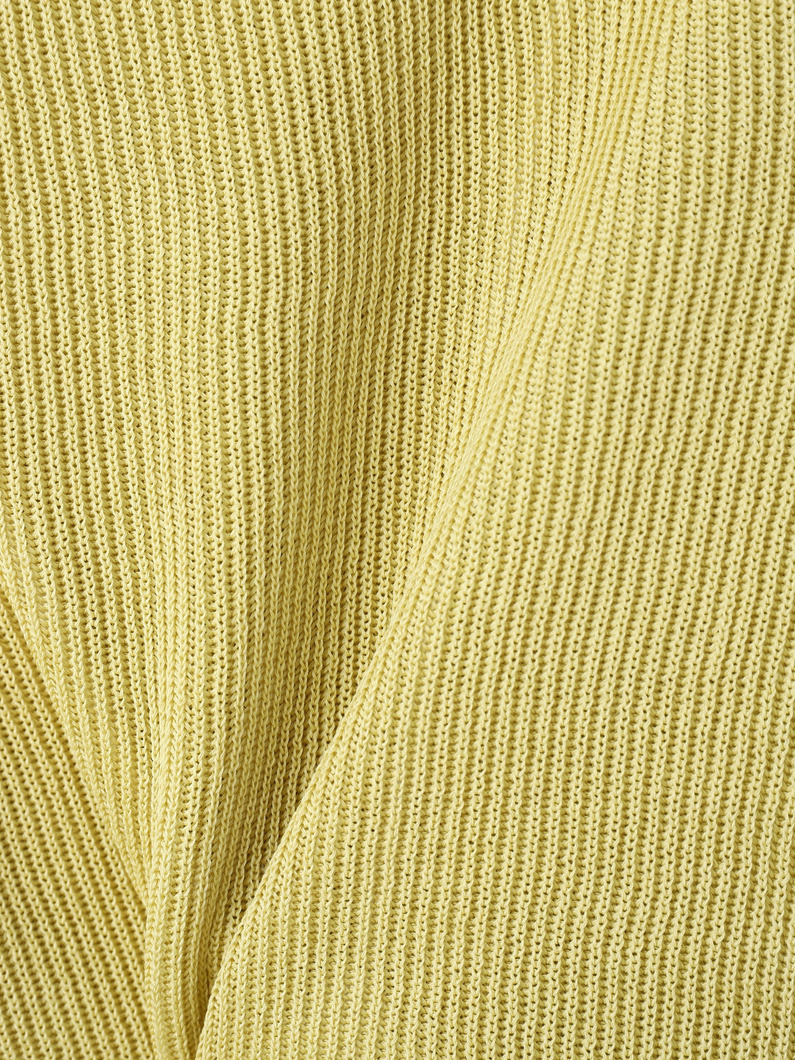 フラットヤーン リブニット プルオーバー 詳細画像 yellow 3