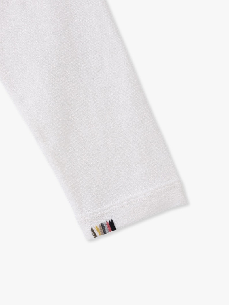 リサ コットンカシミア ロングスリーブティー 詳細画像 white 3