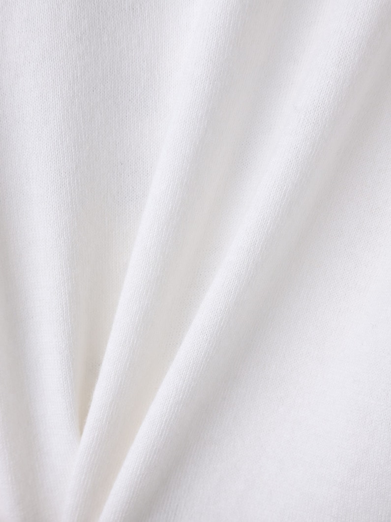 リサ コットンカシミア ロングスリーブティー 詳細画像 white 4