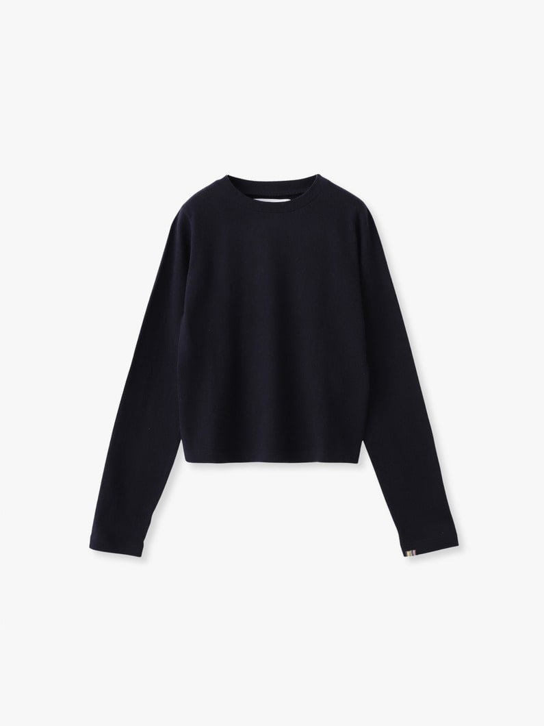 リサ コットンカシミア ロングスリーブティー 詳細画像 navy