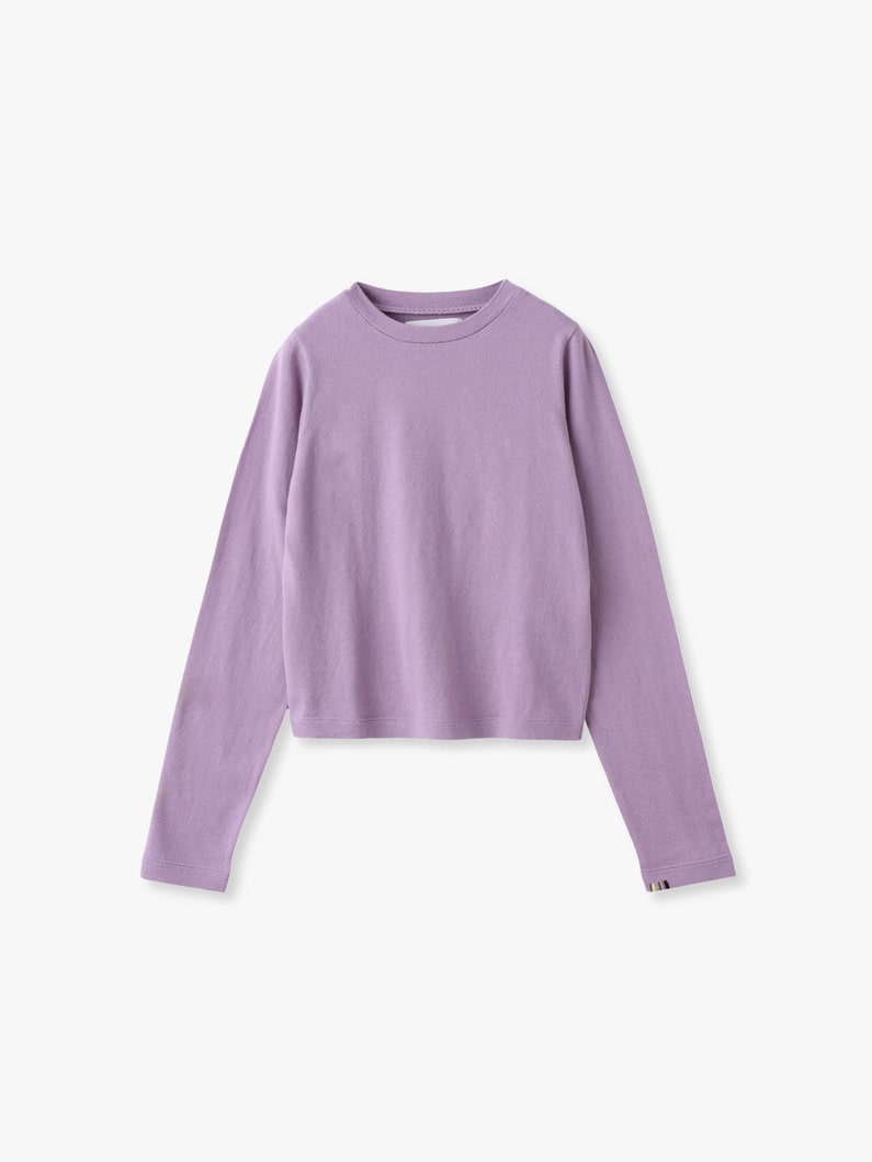 リサ コットンカシミア ロングスリーブティー 詳細画像 lavender 4