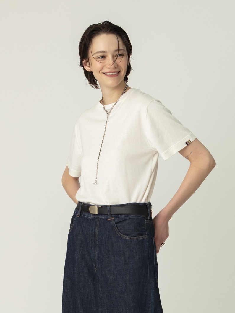 キューバ コットンカシミア ティー 詳細画像 white 1