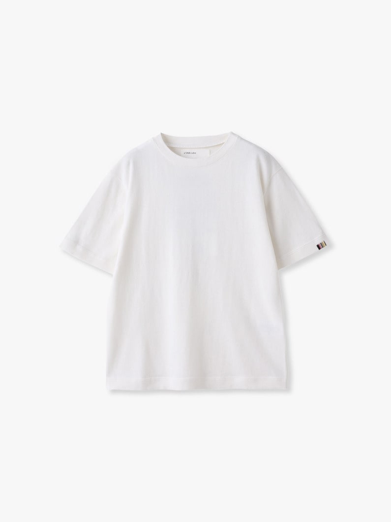 キューバ コットンカシミア ティー 詳細画像 white 2