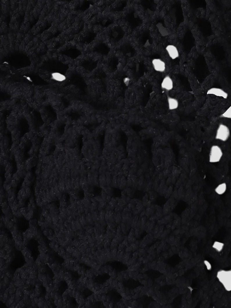 アンステイブル クロシェ ニット カーディガン（ブラック） 詳細画像 black 3