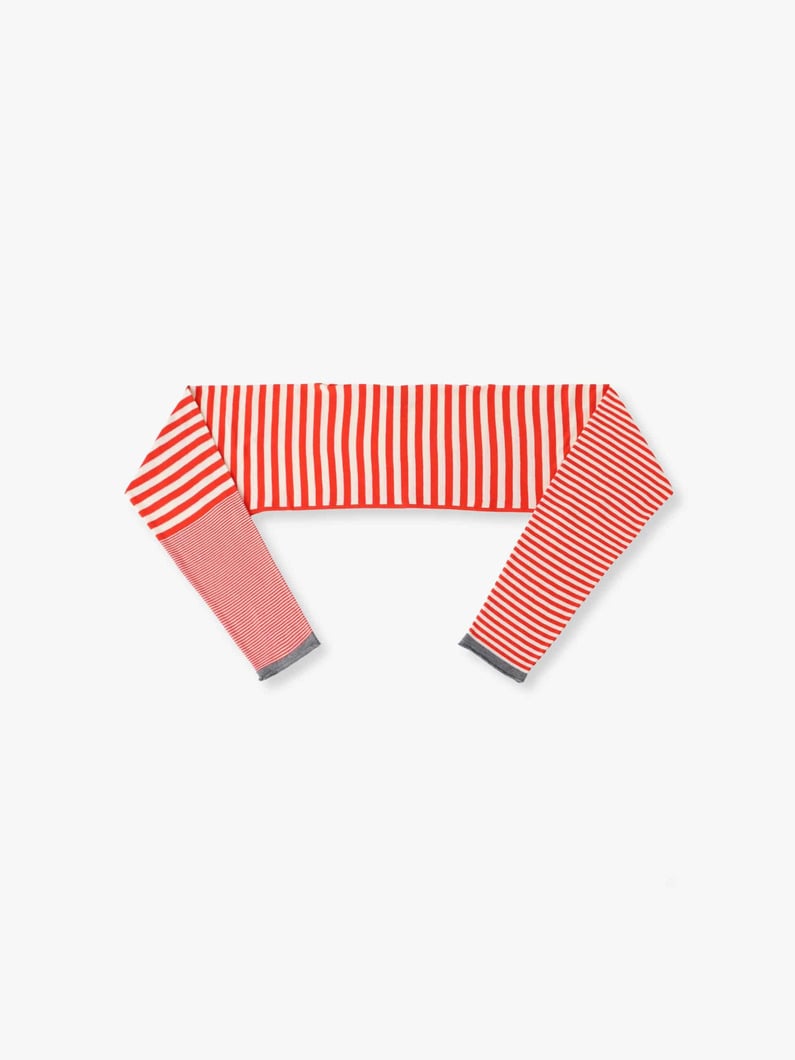 ミスマッチ ストライプ ショートボレロ 詳細画像 red 1