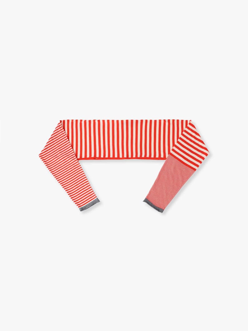 ミスマッチ ストライプ ショートボレロ 詳細画像 red 3