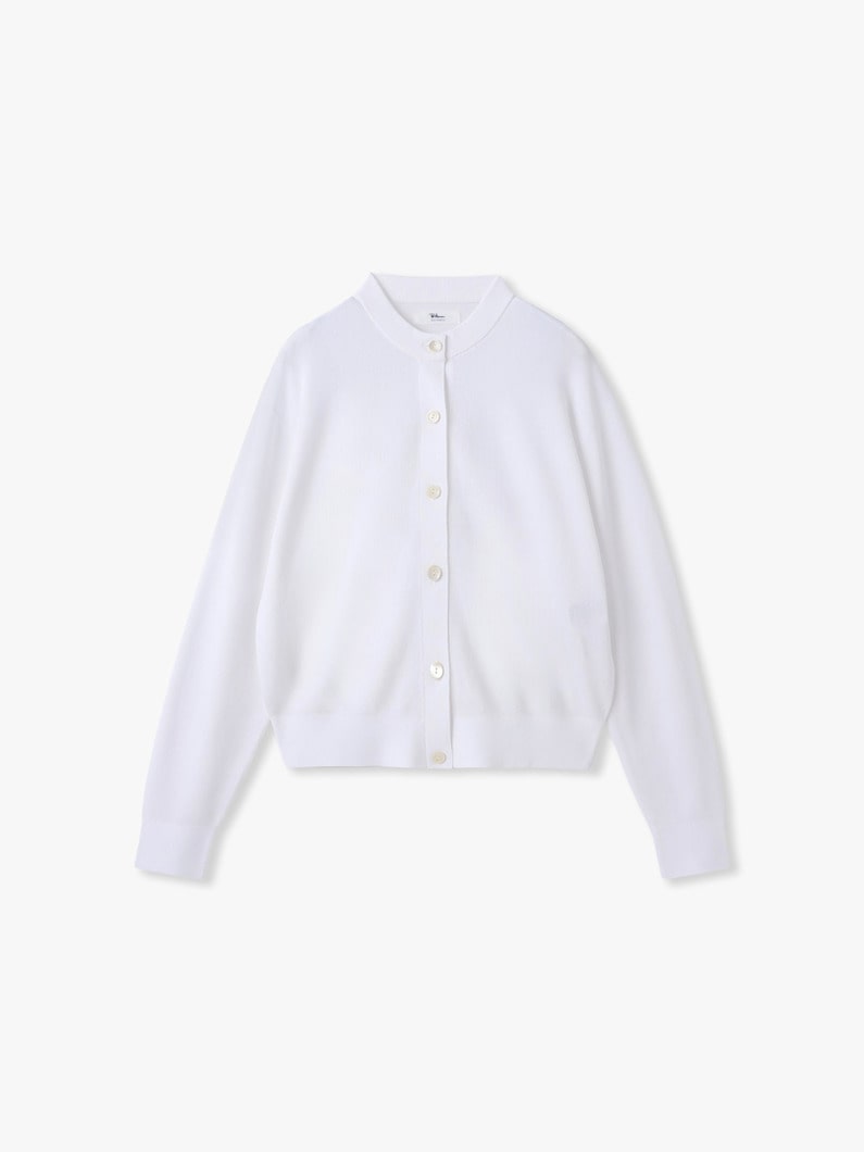 ハイツイスト スムース ニット カーディガン 詳細画像 white