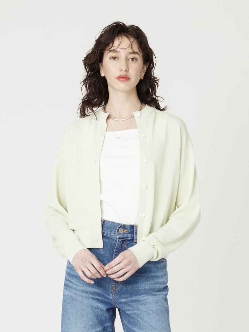 ハイツイスト スムース ニット カーディガン 詳細画像 mint 1