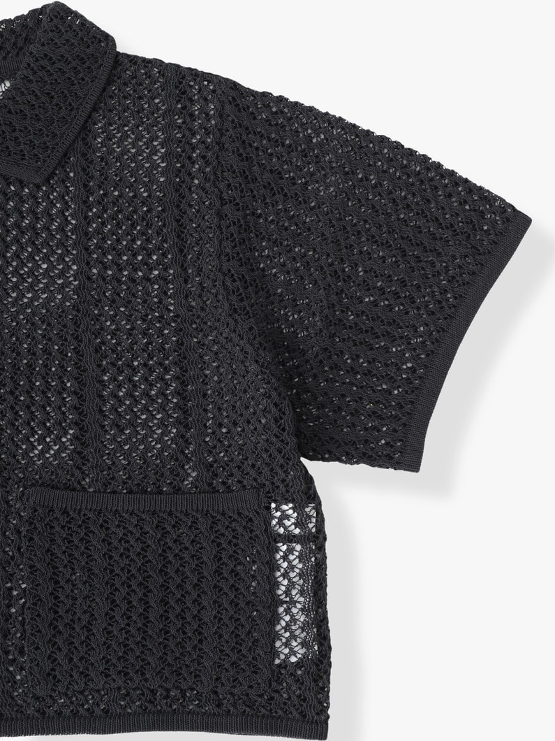 ジャカード ニット カーディガン 詳細画像 black 2