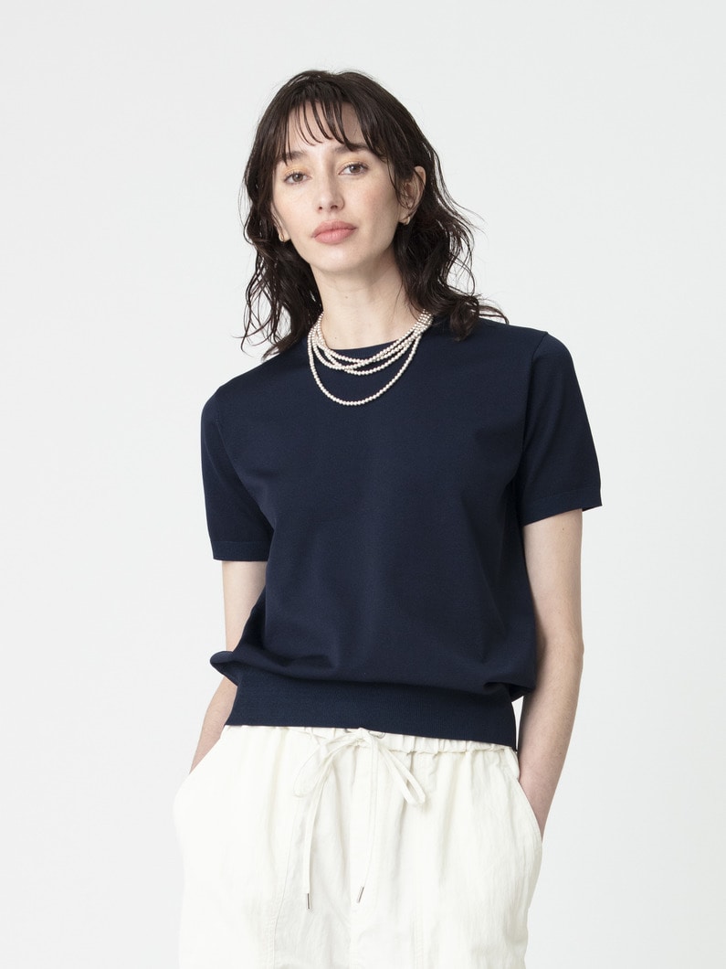 グレース ニット トップ 詳細画像 navy