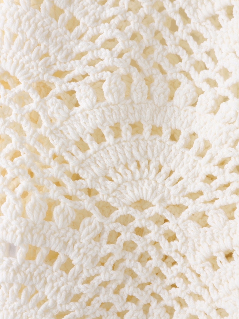 アンステイブル クロシェ ニット カーディガン（ホワイト） 詳細画像 white 3